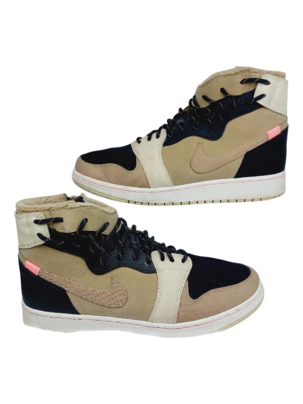 Air Jordan Women's Tan Black 1 Rebel XX Utility Pack Mid Sneaker Size 9